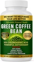 Heaven's Gate Green Coffee Bean Extract, 100% Pure Green Coffee Bean капсули, 50% Хлорогенна киселина, 10 000 mg, 60 капсули, 2 месеца доставка, не-GMO и глутен безплатно, Традиционна билкова добавка