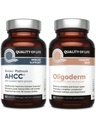 Quality of Life Featuring Kinoko Platinum AHCC Mushroom Extract and Oligoderm with Oligonol Lychee Extract - Immune Support Skin Health Bundle