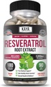 Kaya Naturals - Resveratrol Capsules - Antiveroudering Supplement - Antioxidanten met hersensteun - Maximale voordelen - 180 Veggies Capsules