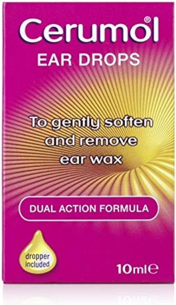 Dual Action Ear Drops, 10ml, məhsul Formulation, Sığorta Gözəllik, Softens Earwax, Dropper daxildir