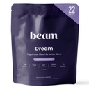 BEAM Dream Sleep Powder Cinnamon Cocoa, L-Theanine, Apigenin, Reishi & Magnesium, Third Party Tested Natural Sleep Aid & Sleep Supplement, Health and Wellness Gift, Natural Sleep Support, 22 Servings