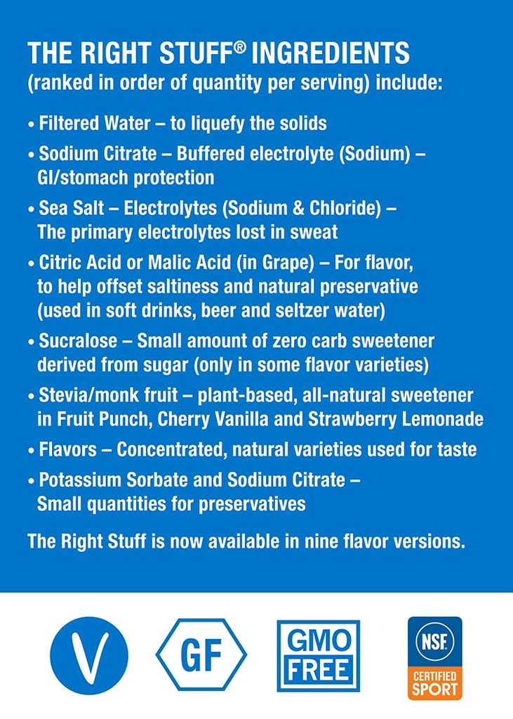 The Right Stuff Electrolyte Пити Концентрат - 3 Підсумок Box - Berry Blend