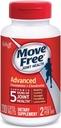 Move Free Advanced Plus MSM, 120 tablettia - Joint Health Supplement Glukosamiini ja kondroitiini