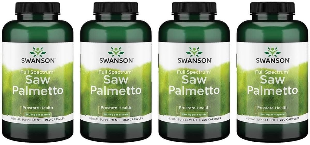 Swanson Saw Palmetto - Herball Suppleting Protoncy Protos (4 แพ็ค).