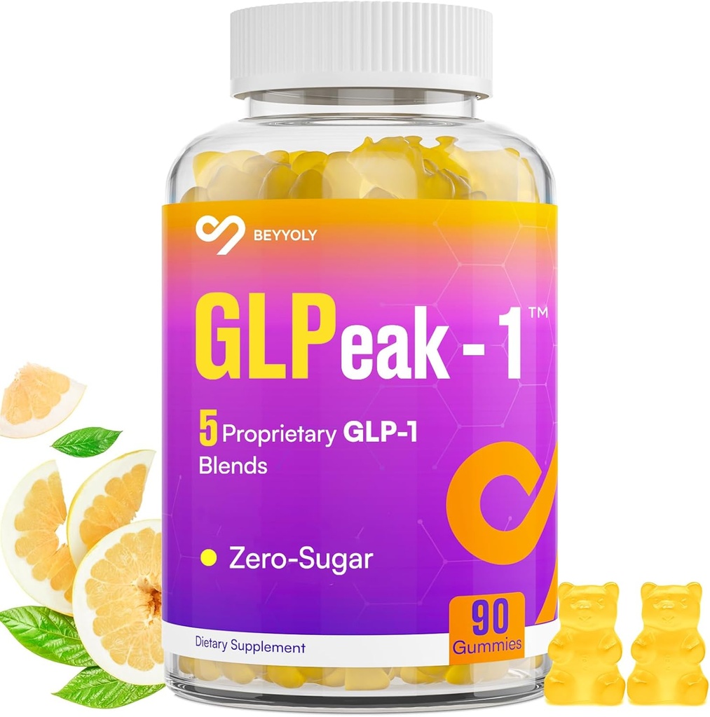 GLP ONE Appliment  по Пробиотичен Gummy за жени и мъже, 17-в-1 GLP ONE добавки с Akkermansia Probiotic, Berberine, GLP ONE Gummy за GLP ONE Естествено, Yuzu Flavor, Zero-Sugar - 90 Gummies