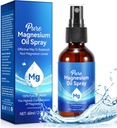 Genéricos Magnesium Oil, 100% Puro & Natural Magnesium Oil Spray Orgânico para Pés, Músculo, Cabelo e Pele, Fácil de Absorção, Magnesium Spray tópico 2 fl oz