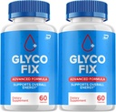 Glyco Fix - GlycoFix Advanced Supplement, Všetky prírodné vzorec pre udržanie zdravé úrovne, Maximálna sila dennej formuly, Gyco Fix kapsule Recenzia (2 balenia - 120 kapsúl)