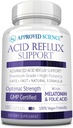 Approvato Science® Acid Reflux Support - con Melatonina, radice di Marshmallow, L-Taurine -180 capsule - Vegan