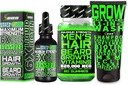 Beard Growth Kit w/Grow 11-in-1 juuste kasvu šampoon meestele ja konditsioneer w/biotiin + habemekasvu vitamiinid ja juuste kasvu vitamiinid meestele + 6X vedel biotiin kollageeniga - formuleeritud Ameerikas