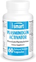 Supersmart - Plasminogen Activator (Advanced Formule) - s Pterostilbene, Nattokináza, Serrapeptáza, OPC - High potency Antioxidant Supplement PHAR124; Non- GMO & Gluten Free - 60 Zpožděné uvolňovací kapsle