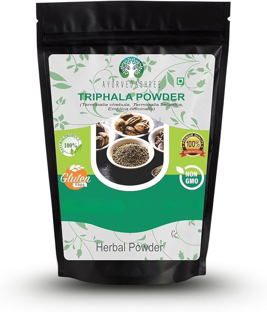 Triphala Powder 100 Gm | Formula of Amla, Haritaki & Bibhitaki | Supports Daily Detoxifying, Cleansing & Rejuvenation | Supports Immune System | Non GMO | Vegan | GMP Certified