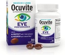 Okuvite Eye Performance Vitaminą & Mineralų papildas, Lutein ir Zeaksantino papildai, Vitaminai C, D, E, Cinkas, ir Omega-3, Padeda apsaugoti akis nuo saulės ir mėlynos šviesos, 30 Softgels