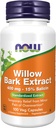 NOW maisto papildai, White Willow Bark 400 mg su 15% Salicino, Standartinis ekstraktas, 100 Veg kapsulės