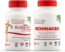 Full Life Reuma-Art X Strength et Echinacea Capsules - Supplément de soutien articulaire - Echinacea Purpurea Extract - Casher, sans gluten - 90 capsules de légumes