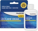 HealthWise Maximum Strength Lidocaine Cream | Numbs Away Pain | Long-Lasting Relief | Non-Greasy | 1.75 Oz
