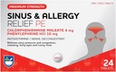 Rite Aid Sinus & Alerxias Relief PE Tablets, máximo de forza 24 | Antihistamine e Decongestant Nasal | Medicina de 4 horas | Alerxia e alivio da conxestión