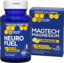 NATURAL STACKS Magnesium Lemonade + NeuroFuel Nootropic Bundle - תמיכה Focus & Brain Health * 45 סך הכל המשרתים