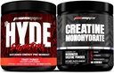 PROSUPPS Hyde Signature Trwały trening wstępny, owocowy Punch i Creapine 300 Bundle