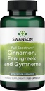 Swanson Full Spectrum Cinnamon, Grieķu un Gymnema 120 kapsulas