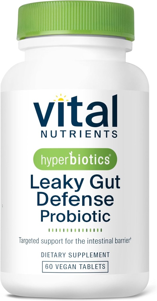Hyperbiotics Vital Nutrients Leaky Gut Reparación Suplemento Probiótico Silencio Ciencia Respaldado Fórmula Fortalece Barrera Intestinal y Gut Health*  Reduce Digestive Discomfort TEN 60 Vegan Count