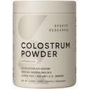Sports Research® Bovine Colostrum Powder – Easy to Mix, Single Ingredient Superfood – Immunity Support & Gut Health w/IgG Antibodies - U.S. Sourced · Non-GMO · Gluten Free - 75 Servings (Unflavored)
