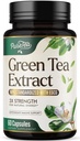 Green Tea Extract 1000mg Per Serving - 98% Polyphenols & 45% EGCG Capsules, Heart Support with Antioxidants - 3X Absorption Green Tea Pills Supplement, Natural Energy, Gentle Caffeine - 60 Capsules