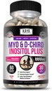 Kaya Naturals Myo & D- Chiro Inositol Plus Поддръжка за жени, Витамин B8-60 капсули