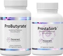 Tesseract Medisch Onderzoek Optimale Gut & Prostate Bundle, Butyric Acid Complex Gastro-intestinale en Prostaat Supplement
