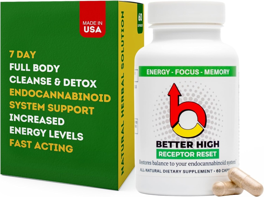 ODii Better High Cleanse Detox 900 mg Focus Energy Support Immune System Inflatimate Relief Digestive Health Kapsułki dla mężczyzn i kobiet - Zwiększyć witalność i poczuć się najlepiej!