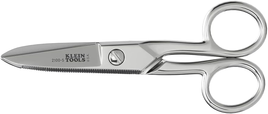 Klein Tools 2100- 5 Elektromos olló, Készült az Egyesült Államokban, 5.25- Inch Compact Scoler Heavy- Duty Cutting and Low Voltage Work, Multi- Cél