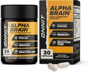 ONNIT Alpha Brain Nootropic Brain Supplement for Men & Qadınlar, IGENTM Qeyri-GMO Tested | Memory, Ruh Klub və Bilişsel Təsviri / L-Theanine, Vitamin B6 (30 Count)