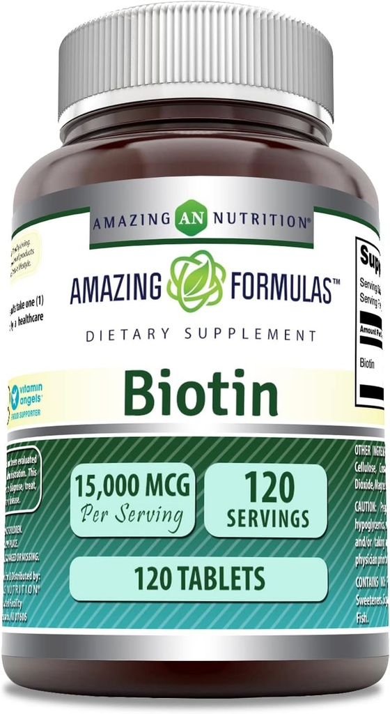 Amazing Formulas Biotin Supplementary - 124; 15000 Mcg Per Serving