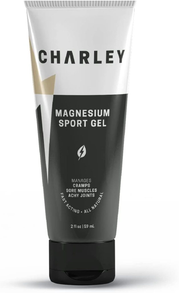Charley Magnesium Sport Gel (2 oz.) - All Natural, Fast-Acting, Organic Solution for Athletes and Active Individuals