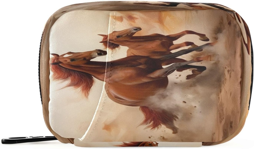 Kasus Horse Pill Organizer Portabel Weekly Daily Case Bag Organizer dengan Zipper untuk Suplemen Bisnis Travel Family