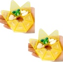 גלולת גלולות 2 Pack - שבוע 7 יום קטן מקרה עבור תרופות, 1 פעם ביום מכיל, נוסע הולדר (Yellow)