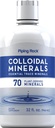 Piping Rock Colloidal Minerals Liquid 124; 32 fl oz 124; z 70 Plant- Derived 124; Esential Trace Supplement Amend124; Unflavored Amend124; Vegetarian, Non-GMO, Gluten Free