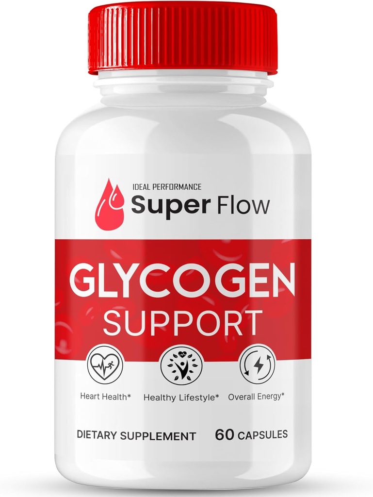 Super Flow Glycogen Support, Super Flow Glyco Optimizer Cápsulas, Glycogen Super Flow, SuperFlow Glycogen Support Pills, SuperFlow Glycogen Support Reviews, Blood Support Formula Supplement (1 pacote)