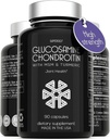 Glucosamina Chondroitin MSM amb Turmeric - Suport per a adults i dones - 90 Capsules - 1500 Glucosmina Sulfate per Serving