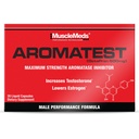 MuscleMeds AROMATEST Testosterone Booster & Aromatase Inhibitor, Lowers Estrogen, Supports Muscle Building & Strength, Anti-Aging Hormone Replacement for Men, 30 Liquid caps