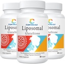 Liposomal Glutarione Softgels, Tăng cường Absorpation - Liposmal case, Form L-Glutathione, tế bào tế bào, Immune Hàm & Gan Detox, Rich in Antioxidant Công thức, Gluten Free, 180Ggels