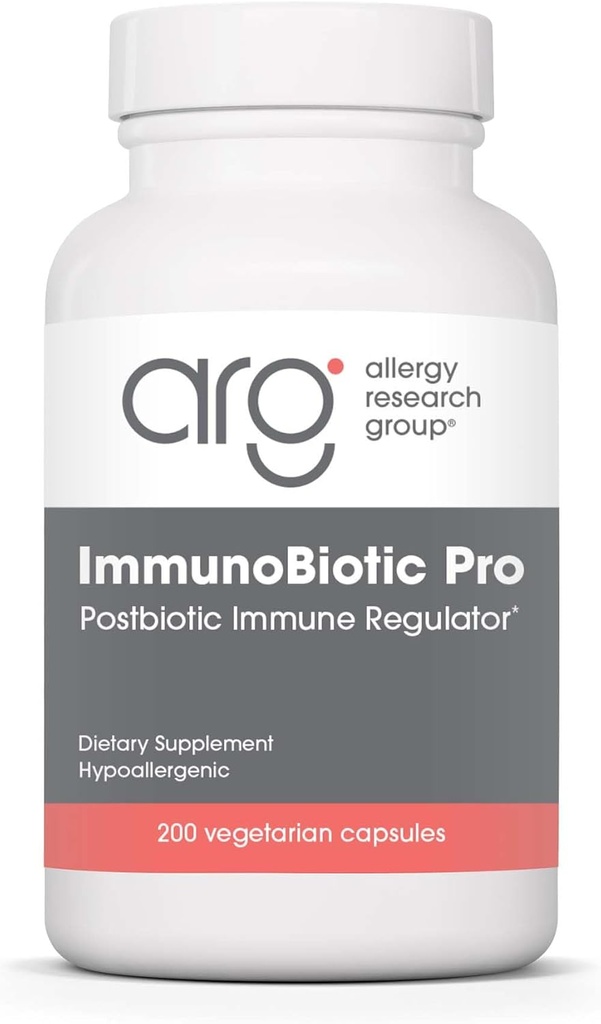 Allergia Research ImmunoBiotic Pro Supplement - Lactobacillus Rhamnosus Lysate Powder 75mg, Immunbiológiai Regulator, Immuntámogatás, Vegetáriánus kapszula - 200