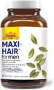 Quốc gia Maxi-Hair for Men - 2000mcg Biotin, Saw Palmtto, Bí ngô dầu hạt giống, DIM, Potassium, Manesium, Calcium & Zicnbbn - Hỗ trợ sức khỏe tóc, Scap và móng tay, 60 Đại úy Vega
