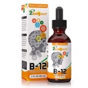 Vitamin B Complex Liquid Drops with Fast Absorption - Super B Liquid Complex Vitamins B2, B3, B5, B6 & B12 - Natural Energy Boost, Mental Focus & Healthy Immune System