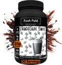 Fresh Field Chocolate Protein Powder - 25g Whey Proteinsolate, Gluten-Free & Soy-Free, Sugar-Free, 30 Zerbitzu - Natural Whey Protein Powder for Workout Fitness & Nutrition Shakes - 2.36 lb