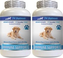 Imune Dukung Vitamin - Dogs Imune Support - Burdock Root Organik - Burdock Root for Dogs - Imune Dog Pills, Ammune Dukung untuk Probiotic Dogs, Imune Support 2 Bot (120 Chews