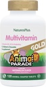 NaturesPlus Animal Parade Gold Multivitamiini Laste närimistabletid - Arbuusimaitse - 120 loomakujulist tabletti, pakend 2 - Vitamiin D3, K2 ja probiootikumid - Vegan, Gluteenivaba - 120 Kokku Servings
