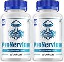 Pronervium Nerve Health Support Pills, Pronervium Reviews, Pronervium Nootropic Advanced Formula, Pronervium All Natural Focus Supplement, Pronervium Brain Support Reviews (2 Pack - 120 Cápsulas)