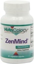 Nutricology ZenMind supplement - coolness Support, Day or night, GABA, L-Theanine, Hypoallergenic, Vegetarian Capsules - 60 count