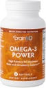 BRAINMD Dr Amen Omega-3 Power - 60 Capsules - Ortak & Immune Support Supplement - Contains DHA & EPA - Gluten Free - 30 Hizmet