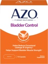 AZO Bladder Control con Go-Less Daily Supplement | Aiuta a ridurre l'urgenza occasionale, perdite a causa di ridere, starnuti ed esercizio †††† | 72 Capsule